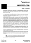 Renesas M30262T-PTC User's Manual