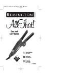 Remington S-1009at User's Manual