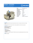 Reliable MSK-3316N User's Manual
