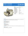 Reliable MSK-3314N-CF7-40H User's Manual
