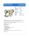 Reliable MSK-1541S User's Manual