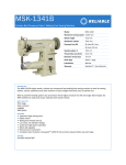 Reliable MSK-1341B User's Manual