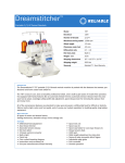 Reliable Dreamstitcher Portabl 787 User's Manual