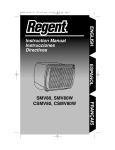 Regent Sheffield SMV80W CSMV80 User's Manual