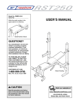 Reebok Fitness RBBE14210 User's Manual