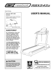 Reebok Fitness RBTL14500 User's Manual