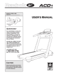 Reebok Fitness RBTL11980 User's Manual