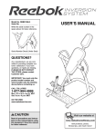 Reebok Fitness RBBE1996.5 User's Manual