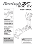 Reebok Fitness RBEL9906.3 User's Manual