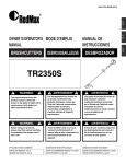 RedMax TR2350S User's Manual