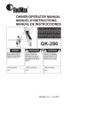 RedMax GK-280 User's Manual