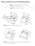 RCA Wall Mount for IP Phones Quick Start Guide