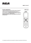 RCA VR6320 User's Manual