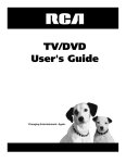 RCA TV/DVD User's Manual