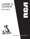 RCA RP-9380 User's Manual
