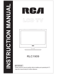 RCA RLC1909 User's Manual