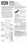 RCA RCR461 User's Manual