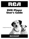 RCA RC5920P User's Manual