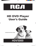 RCA HDV5000 User's Manual