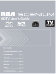 RCA HD50LPW167 User's Manual