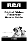 RCA DVR10 User's Manual