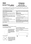 RCA DH91RF User's Manual