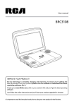 RCA BRC3108 User's Manual