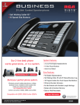 RCA 25260 Specification Sheet