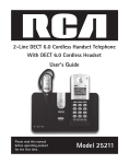 RCA 25211 Instruction Manual