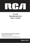 RCA 1223-1BSGA User's Guide