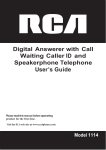 RCA 1114-1BSGA User's Guide