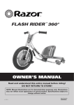 Razor Model Vehicle 20036560 User's Manual
