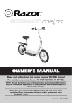 Razor Mobility Scooter 13114501 User's Manual