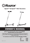 Razor Mobility Scooter 13010440 User's Manual
