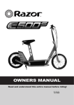 Razor E500S User's Manual