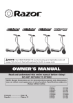 Razor E175 User's Manual