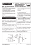 Rayburn Cookmaster 200SFW User's Manual