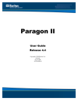 Raritan Computer Paragon II 255-30-6000-00 User's Manual