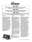 Rampage BA-100 User's Manual