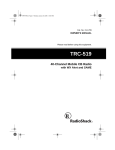 Radio Shack TRC-519 User's Manual
