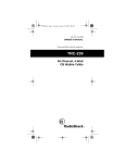 Radio Shack TRC-239 User's Manual