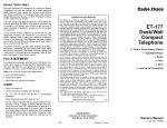 Radio Shack ET-177 User's Manual