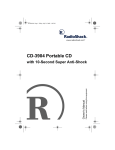 Radio Shack CD-3904 User's Manual