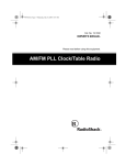 Radio Shack AM/FM PLL CLOCK/TABLE RADIO 12-1632 User's Manual
