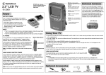 Radio Shack 16-3009 User's Manual