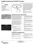 Radio Shack 15-1634 User's Manual