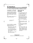 Radio Shack 12-1738 User's Manual