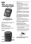 Radica Games Pocket Blackjack 75006 User's Manual
