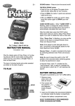 Radica Games Handheld Game System 75005 User's Manual