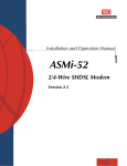 RAD Data comm ASMi-52 User's Manual